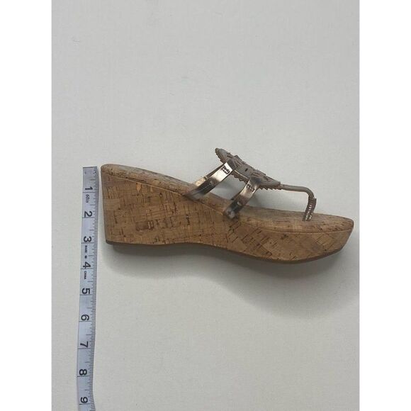 Circus Sam Edelman Cork Platform Wedge Sandals Shoe Women's‎ 6.5 Rocky Rose Gold - Picture 5 of 9